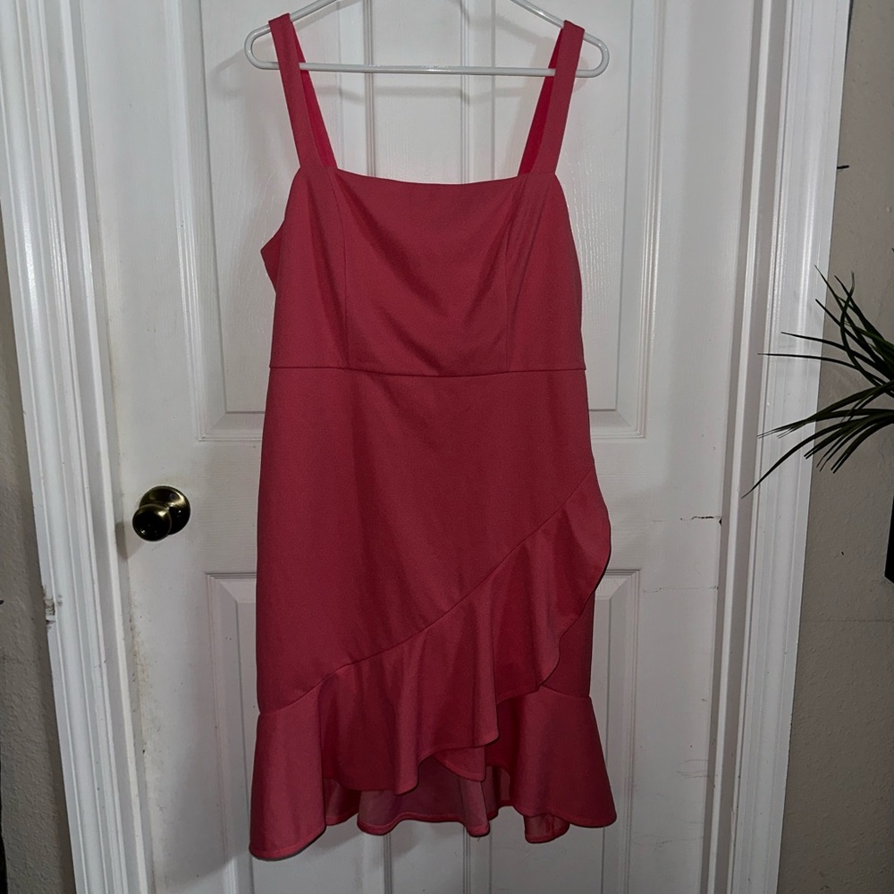 BCBG Paris Asymmetrical Pink Dress